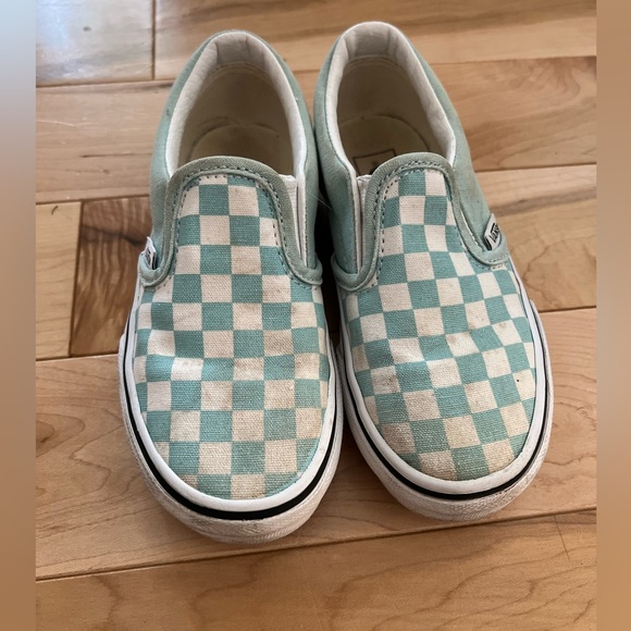 Vans checkerboard classic slip ons kids 12 - Picture 3 of 7